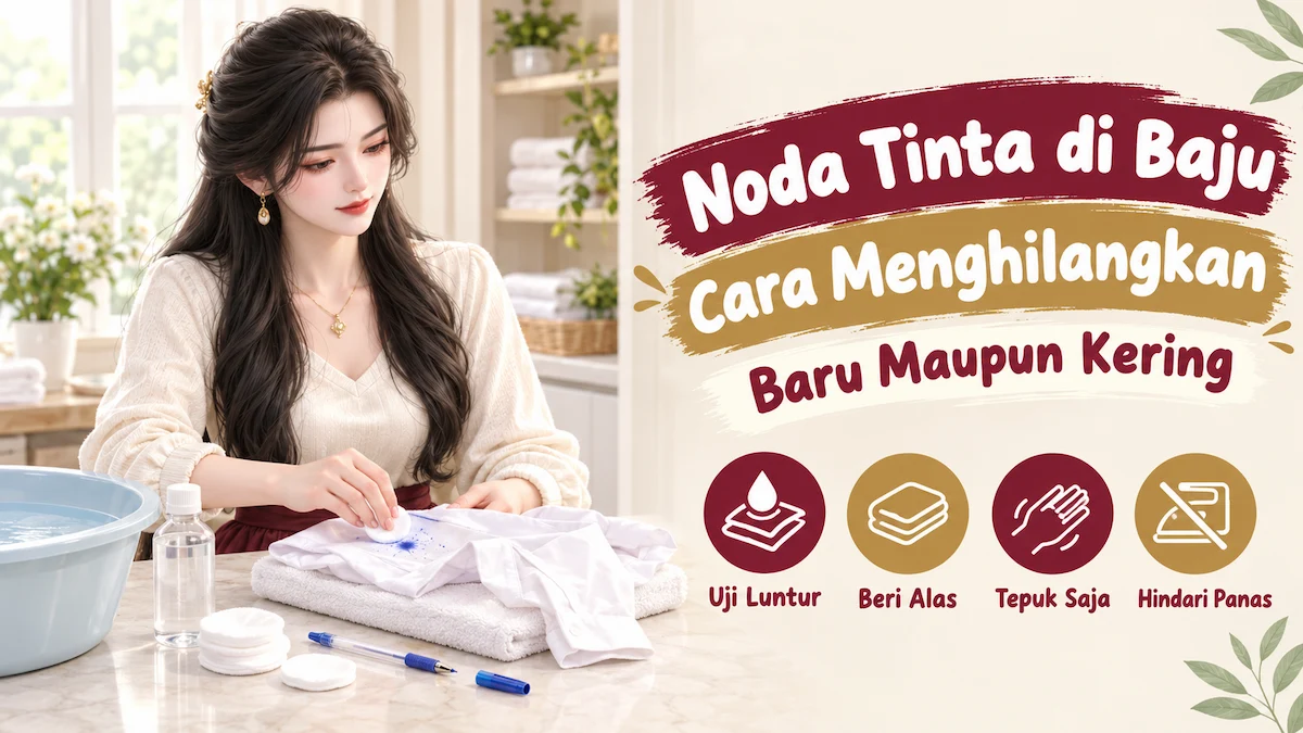 Cara Menghilangkan Noda Tinta di Baju, Baru Maupun Kering