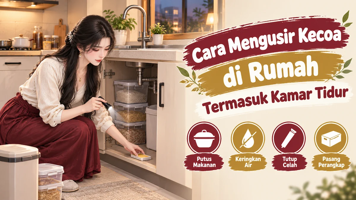 Cara Mengusir Kecoa dengan Bahan Alami, Perangkap, dan Umpan