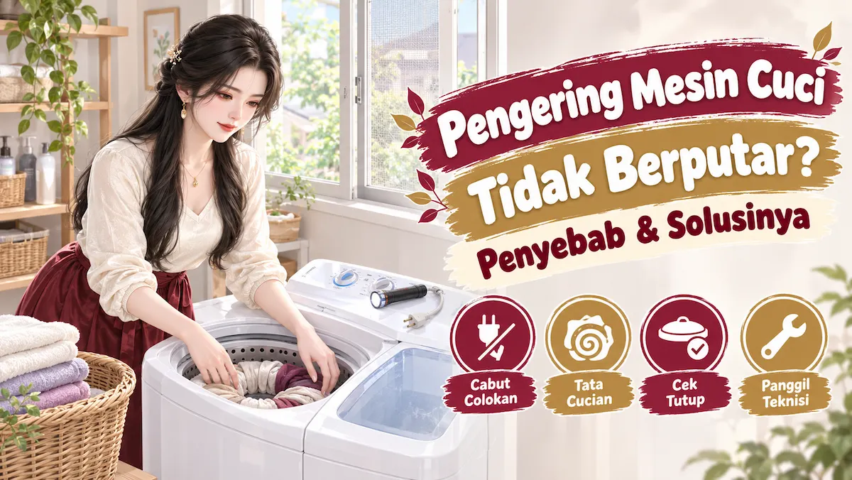 Pengering Mesin Cuci Tidak Berputar: Penyebab dan Solusinya