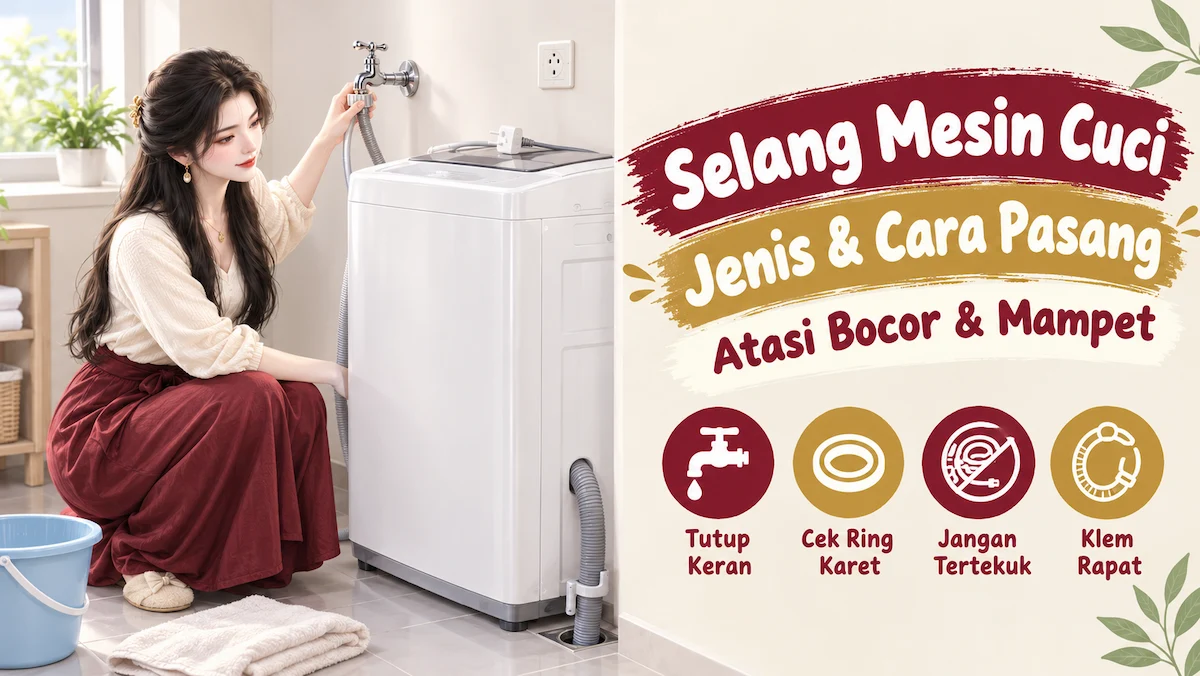Selang Mesin Cuci: Jenis, Cara Memasang, dan Mengatasi Bocor