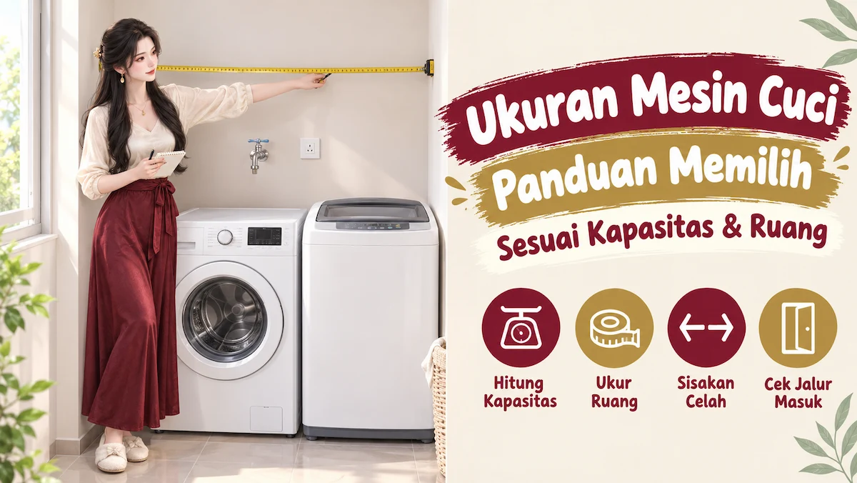 Ukuran Mesin Cuci: Panduan Memilih Sesuai Kapasitas dan Ruang